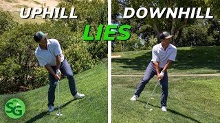 Top Tips to Hit Uphill and Downhill Lies on the Golf Course [upl. by Aniri916]