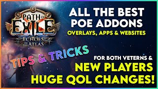 The Best POE Addons Overlays Apps amp Websites  Massive Quality of Life Changes [upl. by Dempstor231]