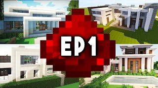 Lets Build MODERN REDSTONE HOUSE EP 1 Modern Design w Redstone Tutorials [upl. by Remo]