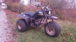 Ripping my 1984 Yamaha 225DX 3 Wheeler and New Trails [upl. by Etteneg103]