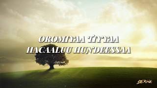 HACAALUU HUNDEESSAA  OROMIYAA TIYYAA  Lyrics [upl. by Dorren]