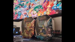 Unboxing Eevee V Tins Flareon amp Vaporeon [upl. by Ailecra881]