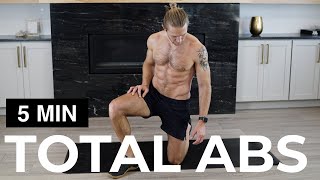 5 MIN ABS WORKOUT  TOTAL ABS WORKOUT [upl. by Aronle]