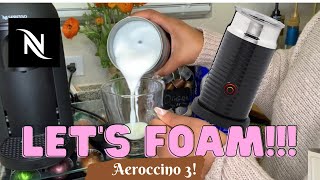 How To Foam Milk With Aeroccino 3 Make Coffee With Foam Tips amp Tricks  Easy Foamed Latte Recipe [upl. by Vevina]