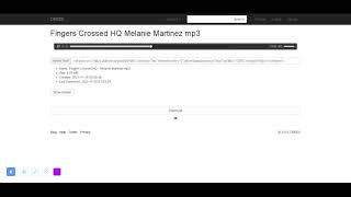 Melanie Martinez  Fingers Crossed Full [upl. by Lovash648]
