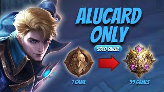 I played ALUCARD ONLY from WARRIOR TO MYTHIC  Mobile Legends [upl. by Immat209]