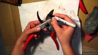 Sharpening Hand Pruners [upl. by Oivatco]