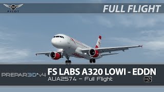 P3D v45  FSLabs Airbus A320  LOWI ✈ EDDN  Full Flight [upl. by Angeli]