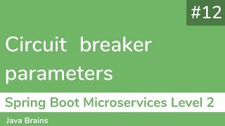 12 Circuit breaker parameters  Spring Boot Microservices Level 2 [upl. by Indira970]