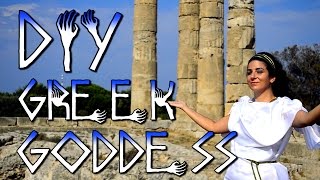 GreekRoman GoddessGod costume Halloween DIY [upl. by Enimzzaj577]