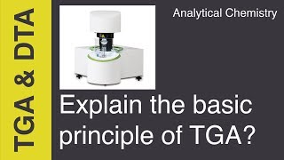 Explain the principle of TGA  Analytical Chemistry [upl. by Kassi]