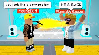 RAP BATTLING as a ROBLOX RAP GOD [upl. by Lamahj502]