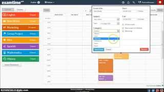 Creating a Study Timetable with ExamTime [upl. by Rubliw244]