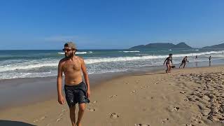 🇧🇷 Brazil Beach 【4K】🌞 Florianópolis  Beach Walk Brazil [upl. by Aserehtairam764]