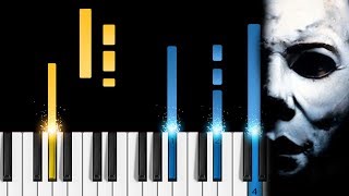 Halloween Theme  EASY Piano Tutorial [upl. by Durrell598]