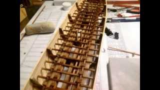 Greek trireme in 150 scale  part 1 [upl. by Ecnahc979]