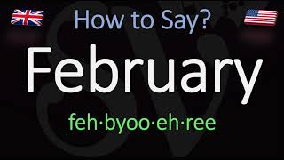 How to pronounce February CORRECTLY [upl. by Idok]