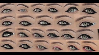 23 Different Eyeliner Styles [upl. by Emmit]