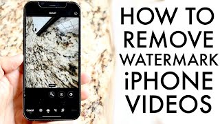 How To Remove Watermark From Videos iPhone [upl. by Kantos22]