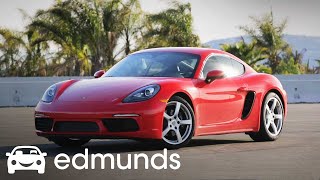 2017 Porsche 718 Cayman Review  Edmunds [upl. by Chiquita425]