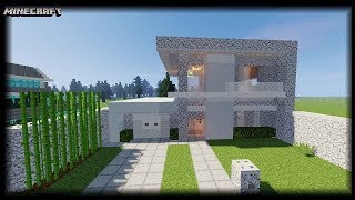 Minecraft  Diorite Block House Tutorial [upl. by Akimahc]