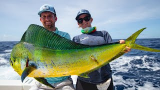 Deep Sea Fishing in Miami Dolphin Wahoo Amberjacks and Tripletail [upl. by Rinna924]