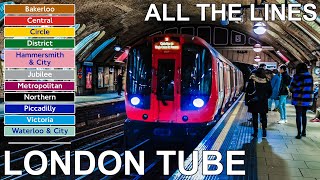 🇬🇧 London Underground  All The Lines 4K 2020 [upl. by Leelah61]