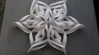 3D Paper Snowflakes DIY [upl. by Hatty]