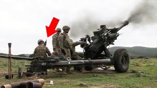 Extremely Powerful M119A3 Howitzer in Action [upl. by Mordecai]