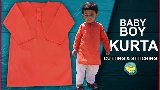 Latest Simple and Stylish Baby Boy Kurta Cutting and Stitching For Summers in HindiUrdu [upl. by Haukom]