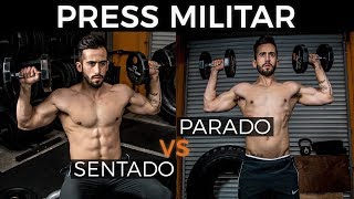 Press Militar con Mancuernas  Sentado VS Parado [upl. by Raychel]