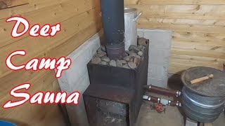 How Our Off Grid Wood Stove Sauna Works [upl. by Verdie]