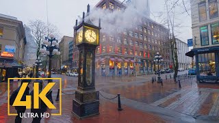 4K Virtual Walking Tour through Downtown Vancouver Canada  City Walks [upl. by Ablasor]