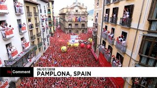 Pamplona comincia la festa di San Firmino [upl. by Gladi272]