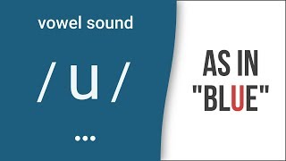 Vowel Sound  u  as in quotbluequot American English Pronunciation [upl. by Stilwell]