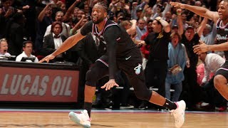 Dwyane Wades Buzzer Beater Wins It For The Heat  February 27 2019 [upl. by Albina]