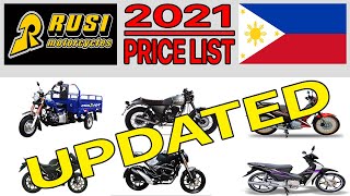 RUSI MOTORCYCLE PRICE LIST IN PHILIPPINES 2021 UPDATED [upl. by Norej192]