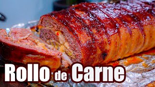 ROLLO de CARNE Envuelto en Tocino 20  TOQUE Y SAZÓN [upl. by Cianca]