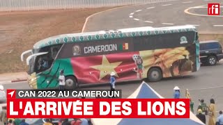 CAN 2022  Larrivée des Lions indomptables • RFI [upl. by Hgiellek]