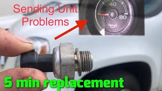 Tahoe Yukon how to replace oil sending unit in 5 minutes [upl. by Zohar]