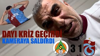 DAYI SİNİR KRİZİ GEÇİRDİ  ALANYASPOR TRABZONSPOR MAÇINA TEPKİ VERDİK [upl. by Eleira]