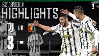 Juventus 32 Genoa  Rafia Debut Winner in Extra Time  EXTENDED Highlights [upl. by Atsahc]