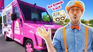 Blippi ice cream truck  Blippi learning for Children  Blippi Videos [upl. by Cyd]