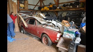 1967 SS 396 Camaro Barn Find Parked 43 Years [upl. by Valerie]