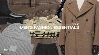 TOP 10 Men’s Fashion Essentials  Minimal Classic amp Easy to Style [upl. by Donella]