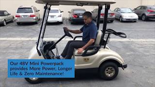 Golf Cart Liion Battery Conversion Kit by BatteryEVO [upl. by Kcira]