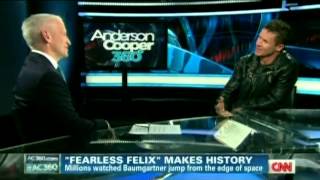 Felix Baumgartner Jump Interview  CNN AC360  Oct 24 2012 [upl. by Mat]