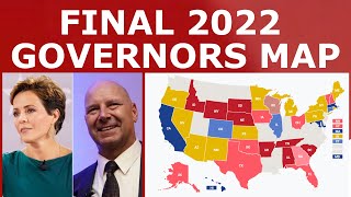 My FINAL 2022 Governors Map Prediction [upl. by Ydniahs]