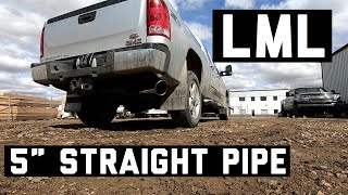 LML Duramax 5quot straight pipe sound at idle and rev [upl. by Bouchard311]