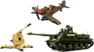 Build Your Own Lego Tank Unboxing Sluban WWII M38B0697 The Battle for Kursk [upl. by Gonick]